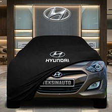 ULTRASHOP Hyundai I30 Hatchback Siyah Kumaş Oto Branda Araca Özel Penye Araba Brandası Araç Örtüsü