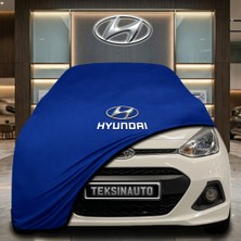 ULTRASHOP Hyundai I20 Active (2016-2018) Mavi Kumaş Oto Branda Araca Özel Penye Araba Brandası Araç Örtüsü