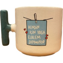 Özgürce El Yapımı Kendin Için Yaşa Tişörtü, Rahat ve Şık Tasarım
