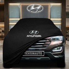 ULTRASHOP Hyundai Grand Santa Fe (2014-2018) Siyah Kumaş Oto Branda Araca Özel Penye Araba Brandası Araç Örtüsü