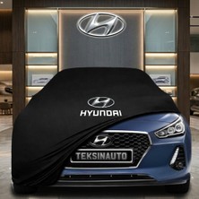 ULTRASHOP Hyundai I30 Fastback Sedan Siyah Kumaş Oto Branda Araca Özel Penye Araba Brandası Araç Örtüsü