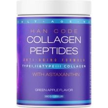 Nutriking Collagen Peptides Collagen Peptides 390G | Tip 1-2-3 Kolajen  Yeşil Elma Aromalı