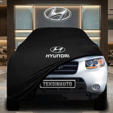 ULTRASHOP Hyundai Santa Fe2 (2006-2013) Siyah Kumaş Oto Branda Araca Özel Penye Araba Brandası Araç Örtüsü