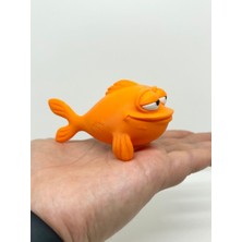 3D Baskı Zamanı Turuncu Balık Figürü - 3D Yazıcı Baskısı Sevimli Akvaryum Dostu Biblo