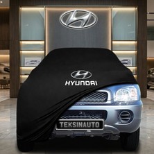 ULTRASHOP Hyundai Santa Fe1 (2000-2006) Siyah Kumaş Oto Branda Araca Özel Penye Araba Brandası Araç Örtüsü