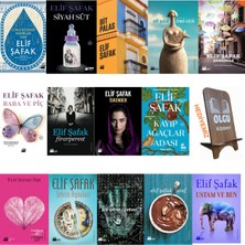 Doğan Kitap Elif Şafak 14 Kitap Set Telefon Tutucu Hediye/ Siyah Süt - Gökyüzünde Nehirler - Aşk  Iskender
