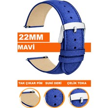  samsung gear s3 classic frontier uyumlu 22mm baskılı deri saat kordonu al11ımp-22mm