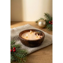 Koza Home Wood Ahşap Yeni Yıl Mum 15 cm 21051