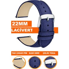  mi watch s1-s2 yuvarlak kasa uyumlu 22mm baskılı deri saat kordonu al11ımp-22mm