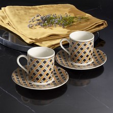 Güral Porselen Camelia 12 Parça 6 Kişilik  Kahve Fincan  Takımı 65111