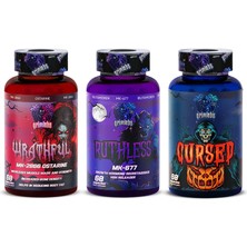 Grimlabs Hypertrophy Elıte Trıo MK2866 Ostarine - MK-677 Ibuta - Cursed RAD140 60 Caps
