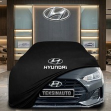 ULTRASHOP Hyundai Veloster (2011-2018) Siyah Kumaş Oto Branda Araca Özel Penye Araba Brandası Araç Örtüsü