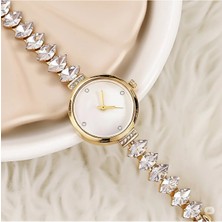 Famemus Accessory Damla Kristal Taşlı Bileklik Saat
