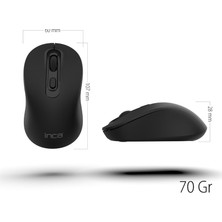 Norino Inca IWM-288T  Bluetooth + Wıreless Ergonomıc Desıgn Sılent  Mouse