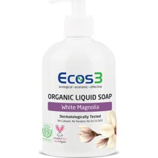 Ecos3 Organik Sıvı Sabun Beyaz Manolya 500ML