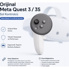 Orijinal Meta Quest 3/3s Sol Kontrolcü – Yedek / Değişim Için Uyumlu