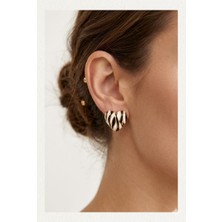 Tılsım Accesories Kalp Küpe Gold