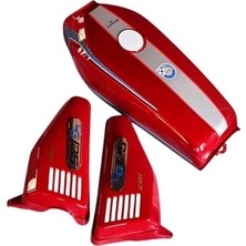 GMS Cg Kesik Depo Yan Kapak Seti Kırmızı Şeritli