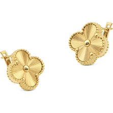 Zeya Kuyumculuk 14 Ayar Altın Van Cleef Tarzı Küpe