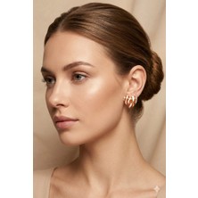 Tılsım Accesories Kalp Küpe Gold
