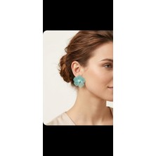 Tılsım Accesories Çiçek Küpe Incili