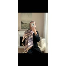 Buscarfs Gül Kurusu Krem Ipek Şal