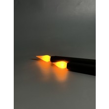 Lusora Design Alevsiz LED Şamdan Mum Pilli - 2 Adet Siyah (Pil Hediyeli)