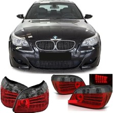 X Power Tuning Bmw 5.seri E60 Makyajsız Uyumlu Kırmızı Füme LED Stop