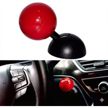 Norino Bilardo Topu Tasarımlı Metal Start Stop Düğmesi Kırmızı