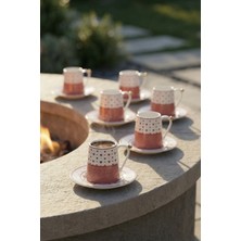 Acar Faith 6 Kişilik Porselen Kahve Fincan Takımı - 90 ml