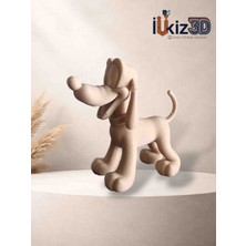 Dekoratif Pluto Figürü - 12 cm Boyanabilir Ham