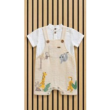 NerKids Erkek Çocuk Çeşitli Desenli Salopet Takım