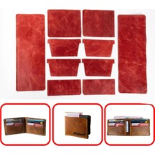 Özgürce Kendi Kendine Yapılabilen 8 Kartlık Bifold Erkek Cüzdan Seti