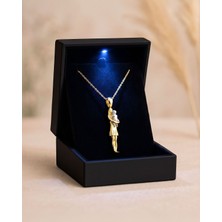 İndigo Takı Işıklı Kutuda Sonsuz Bağ Anne Bebek Gümüş Kolye