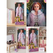 Mavi Su Dünyası Kürklü Bebek Çizmeli Bebek 30 cm Model Oyuncak Bebek Model Bebek