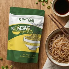 Kiyomi Konjac Noodle 270 g Glutensiz Yüksek Lifli Vegan İçeriklerle Düşük Kalorili Alternatif