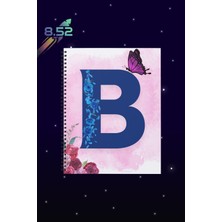 Sekizelliiki B Harfi Baskılı Spiralli Defter
