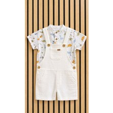 NerKids Erkek Çocuk Indigo Salopet Takım