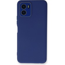 Newface Muratech New Vivo Y15S Kılıf Lansman Glass Kapak - Sky Blue