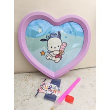 Özgürce Sanrio Pochacco Elmas Mozaik Kendin Yap Hobi Seti Kalpli 1 Adet