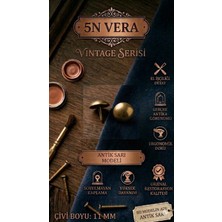Özgürce Vintage Sarı Tekli Kabara Raptiye, Ahşap Dekor ve Hobi Için 200'LÜ Set