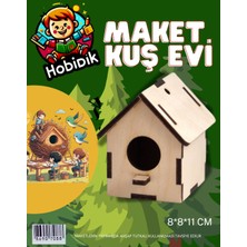 Özgürce El Yapımı Ahşap Kuş Evi Maketi, Hobi ve Dekorasyon Için Şık Tasarım