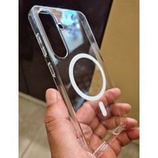 Pirok Store Samsung Galaxy S24 Plus Magsafe Uyumlu Sararmaz Sert Mika Kristal Netliğinde Ultra Ince Hafif Pc Kılıf