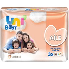 Uni 2 Adet  Unı Baby Aile Islak Havlu 3*52'li