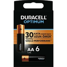 3 Adet  Duracell Optimum Kalın Kalem 6'lı Aa