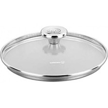 3 Adet  Korkmaz Aroma Cam Kapak 16 cm A631