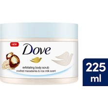 3 Adet  Dove Vücut Peelingi 225 ml Macademia