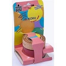 3 Adet  Magic Dose Dekoratif Ahşap Kapaklı Jel Koku 50ML - Sakız