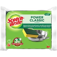 4 Adet Scotch Brite Yeşil Klasik Sünger 4'lü