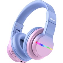 2 Adet Iclever BTH12 Bpa Free LED Işıklı Çocuk Bluetooth Kulaklık - Pembe